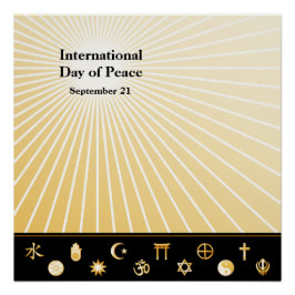 Internationale Dag van de Vrede Perfect Poster