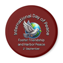 Internationale dag van de vrede. Pleeg vriendschap