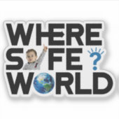 Internationale Dag van de Vrede. Sticker (Voorkant)