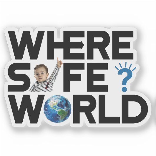 Internationale Dag van de Vrede. Sticker (Voorkant)