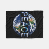 Internationale Dag Van De Vrede Wereld Vredesdag Fleece Deken (Voorkant (Horizontaal))
