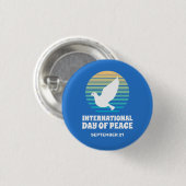 Internationale Dag van de Vrede | Witte Button (Voorkant /achterkant)