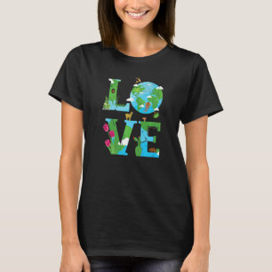 Internationale Dag van de Vredesliefde voor de Aar T-shirt