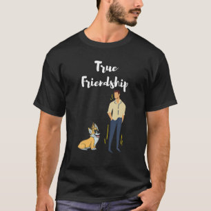 Internationale Dag van de Vriendschap Dog en Man F T-shirt
