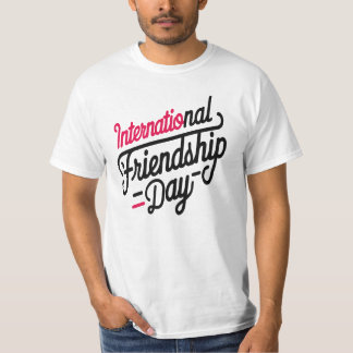 Internationale dag van de vriendschap t-shirt