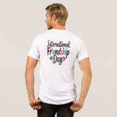 Internationale dag van de vriendschap Tri-Blend shirt (Achterkant volledig)
