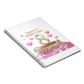 Internationale dag van de vrouw 8 maart notitieboek (Rechterzijde)
