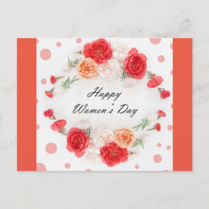 internationale dag van de vrouw briefkaart