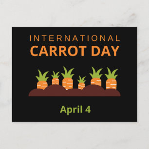 Internationale Dag van de Wortel 4 april Briefkaart