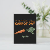 Internationale Dag van de Wortel 4 april Briefkaart (Staand voorkant)