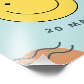 Internationale dag van geluk foto afdruk (Hoek)