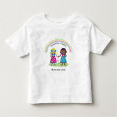 Internationale Dag van Geluk, liefde is liefde Kinder Shirts (Voorkant)