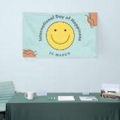 Internationale dag van geluk spandoek (Beurs)