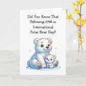 Internationale dag van het Beer van Polen 27 febru Kaart (Gele Bloem)