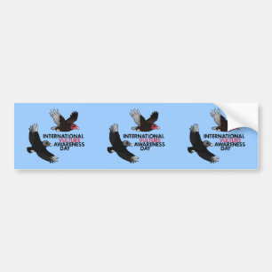 Internationale dag van het bewustzijn van de wijnb bumpersticker
