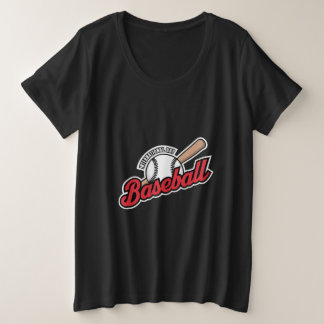 Internationale Dag van het Honkbal Logo Grote Maat T-shirt