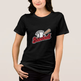Internationale Dag van het Honkbal Logo Tri-Blend Shirt