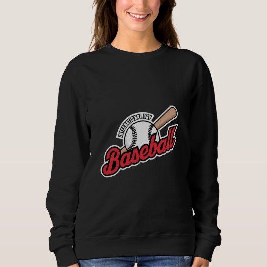 Internationale Dag van het Honkbal Logo Trui (Voorkant)