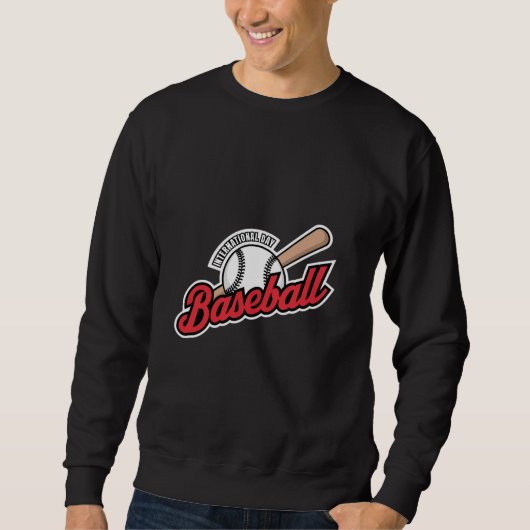 Internationale Dag van het Honkbal Logo Trui (Voorkant)