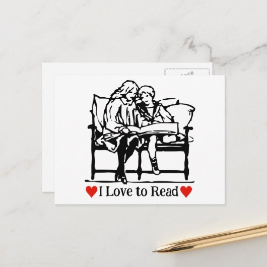 Internationale dag van het kinderboek briefkaart (Voorkant / Achterkant in situ)