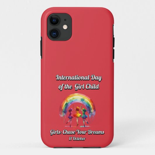 Internationale dag van het meisje. jaag je dromen Case-Mate iPhone case (Achterkant)