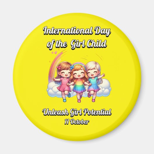 Internationale dag van het meisje. Meisjes potenti Magneet (Voorkant)
