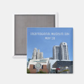 Internationale dag van het museum magneet (Voorkant / Achterkant)
