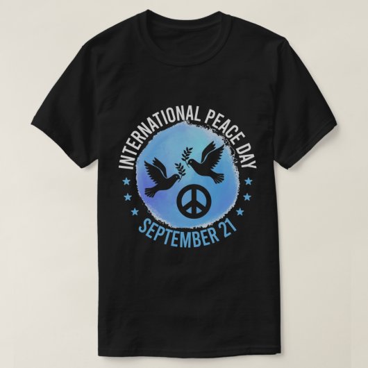 Internationale Dag van het VredesShirt, Vredesdag T-shirt (Design voorkant)