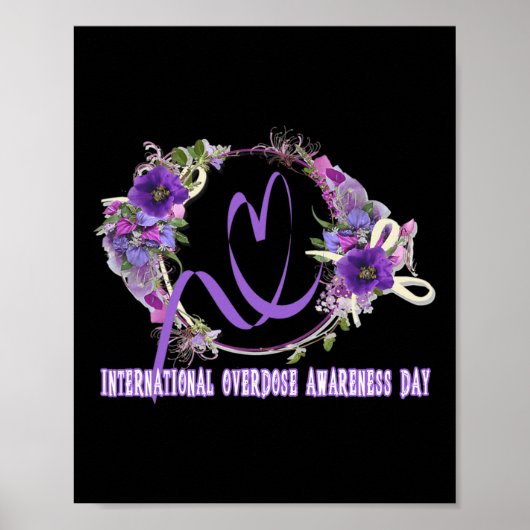 Internationale dag van overdosering in augustus. poster (Voorkant)