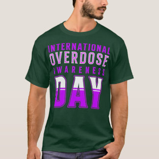 Internationale dag van overdosering - Paars T-shirt