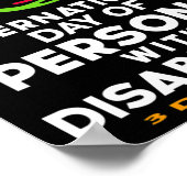 Internationale dag van personen met een handicap 3 poster (Hoek)
