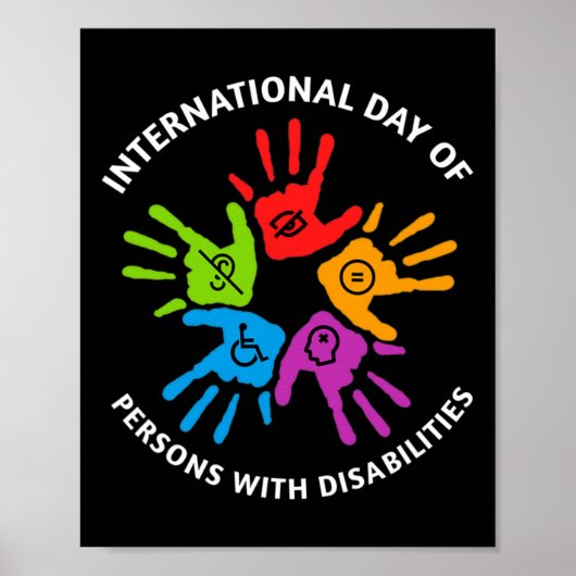 Internationale dag van personen met een handicap 9 poster (Voorkant)
