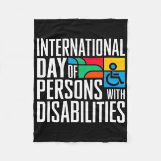 Internationale Dag van personen met een handicap Fleece Deken
