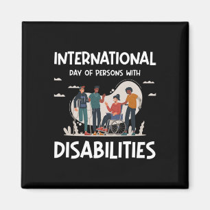 Internationale dag van personen met een handicap magneet