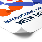 Internationale dag van personen met een handicap poster (Hoek)