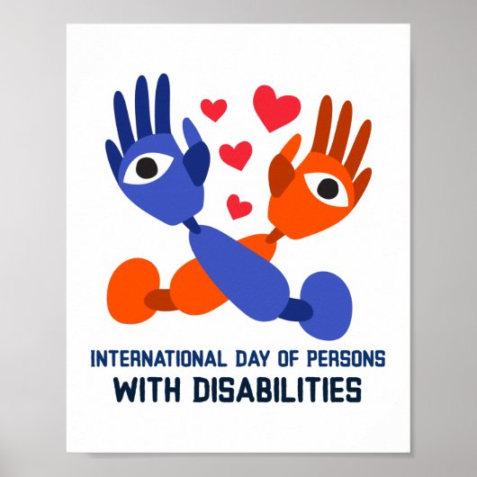 Internationale dag van personen met een handicap poster (Voorkant)