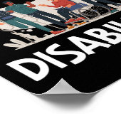Internationale dag van personen met een handicap poster (Hoek)
