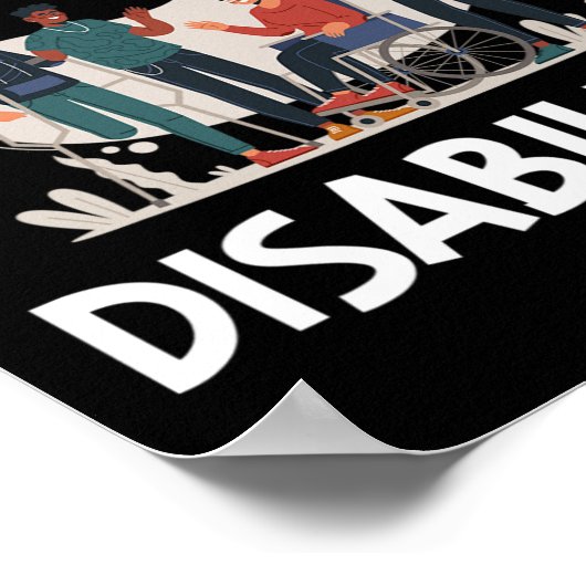 Internationale dag van personen met een handicap poster (Hoek)