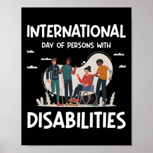 Internationale dag van personen met een handicap poster