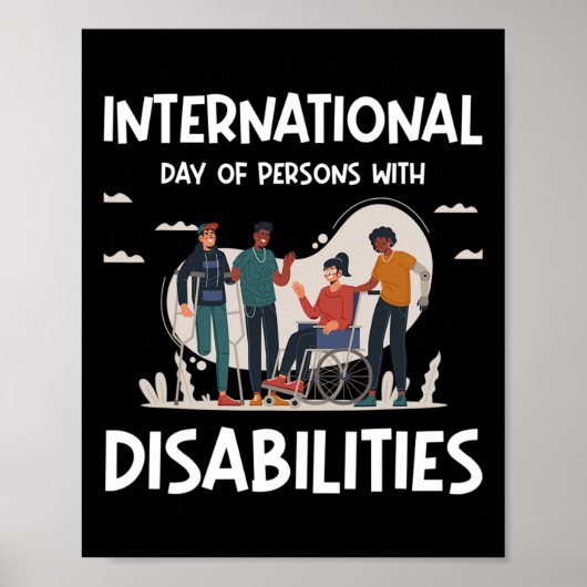 Internationale dag van personen met een handicap poster (Voorkant)
