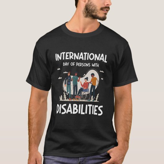 Internationale dag van personen met een handicap t-shirt (Voorkant)