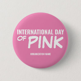  Internationale dag van roze Ronde Button 5,7 Cm