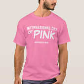 Internationale dag van roze T-shirt (Voorkant)