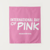  Internationale dag van roze Wandkleed (Voorkant)