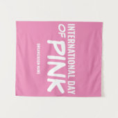  Internationale dag van roze Wandkleed (Voorkant (horizontaal))