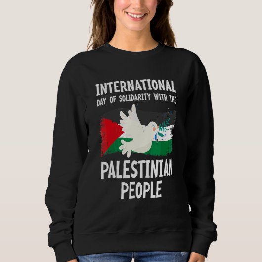 Internationale Dag Van Solidariteit Met De Palesti Trui (Voorkant)