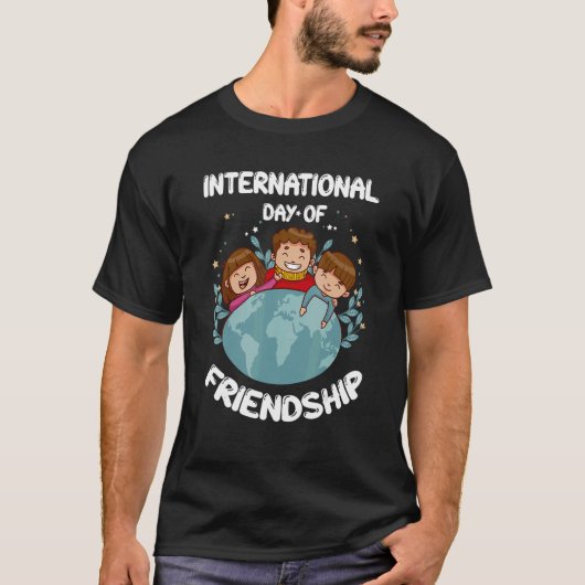 Internationale dag van vriendschap Verenigde Natie T-shirt (Voorkant)