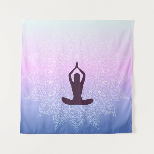 Internationale dag van Yoga 21 juni Wandkleed (Voorkant)