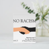 Internationale dag voor de uitbanning van racisme briefkaart (Staand voorkant)