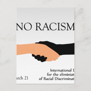 Internationale dag voor de uitbanning van racisme briefkaart